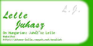 lelle juhasz business card